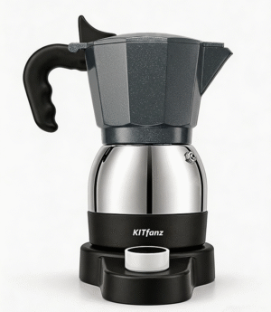 Bright Grey Electric Moka Pot