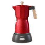 Bright Red Electric Moka Pot